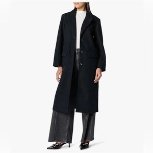 THE DROP. Elegant Black Women's Long Blazer